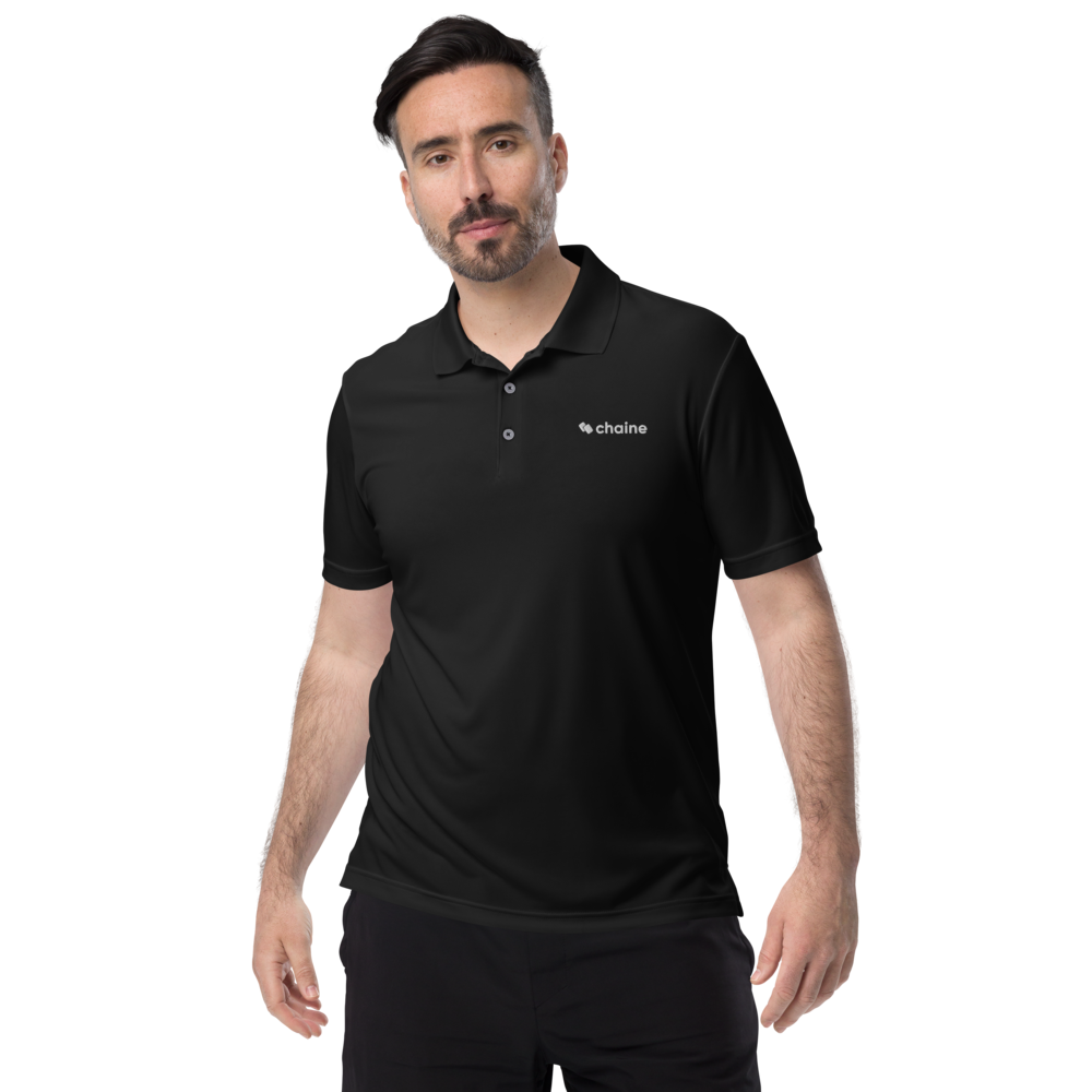 Straight To Business - Men's Adidas Performance Polo Shirt (Black)