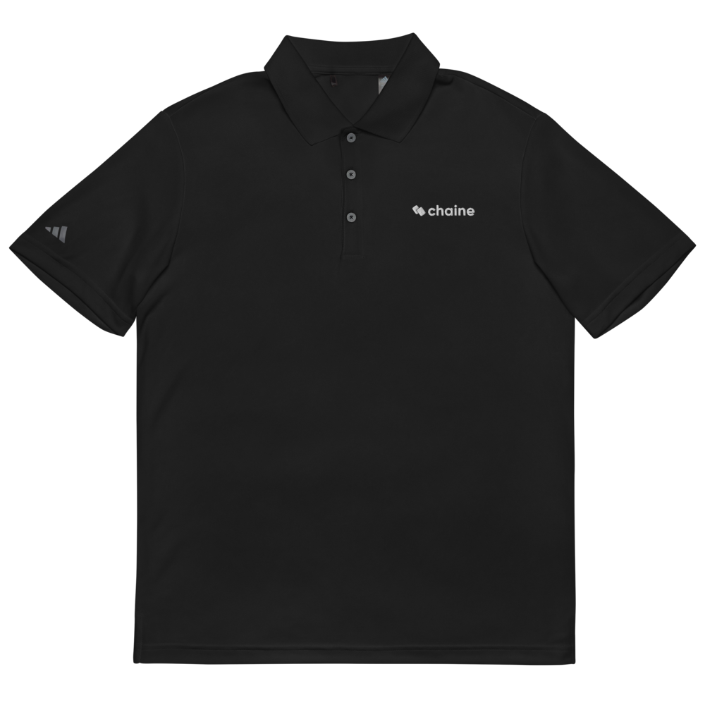 Straight To Business - Men's Adidas Performance Polo Shirt (Black)