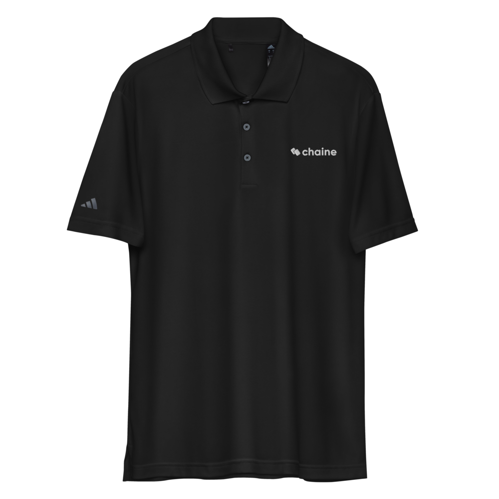 Straight To Business - Men's Adidas Performance Polo Shirt (Black)