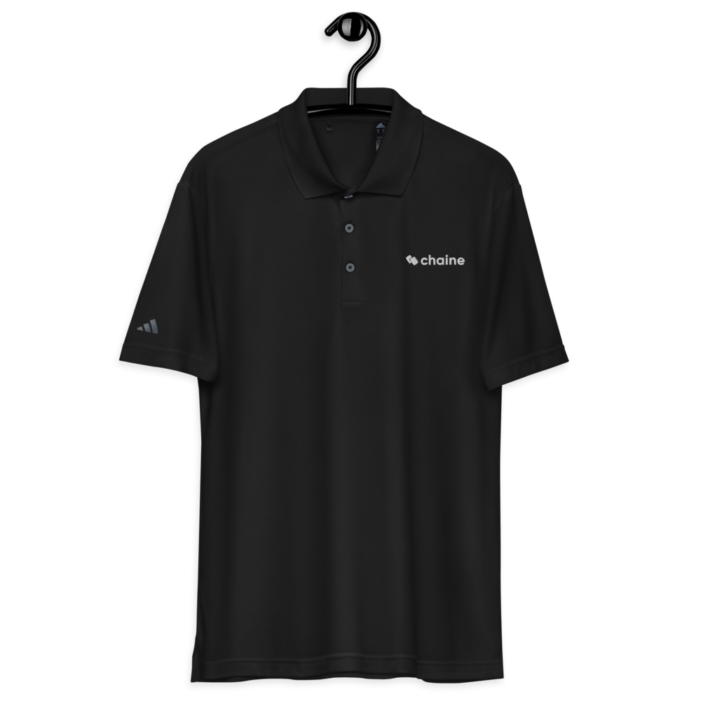 Straight To Business - Men's Adidas Performance Polo Shirt (Black)