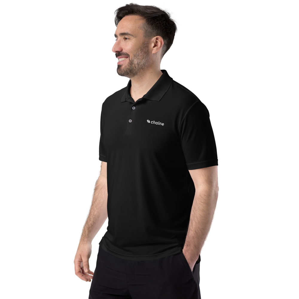 Straight To Business - Men's Adidas Performance Polo Shirt (Black)