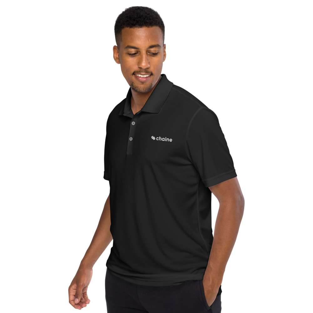 Straight To Business - Men's Adidas Performance Polo Shirt (Black)