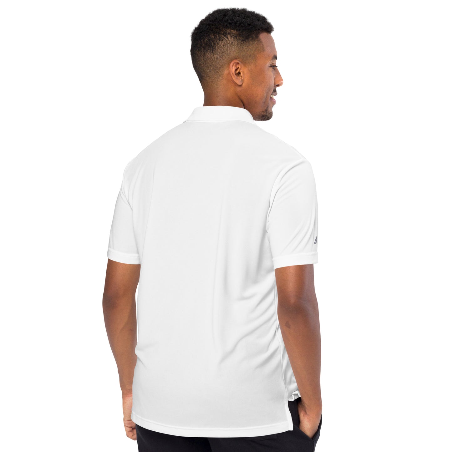 Straight To Business - Men's Adidas Performance Polo Shirt (White)