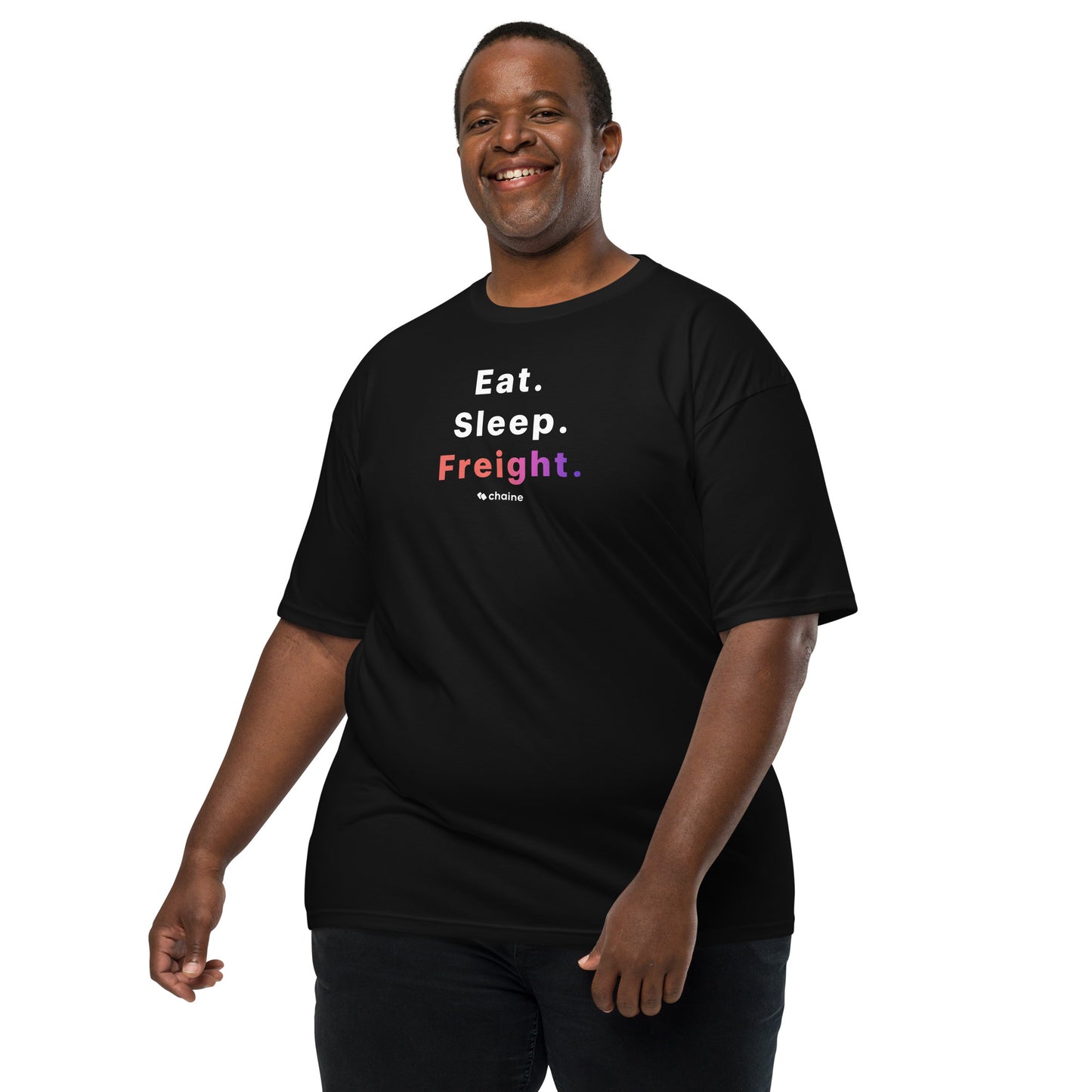 Eat Sleep Freight - Men’s premium heavyweight tee