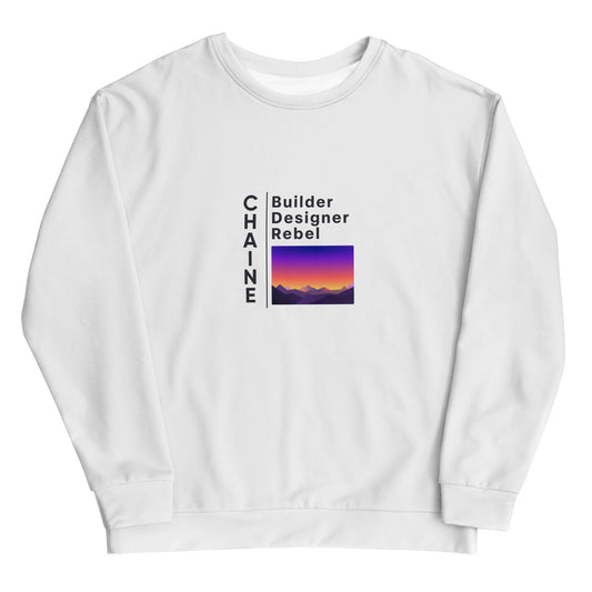 Builder, Designer, Rebel - Unisex Eco Sweatshirt