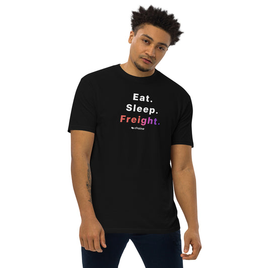 Eat Sleep Freight - Men’s premium heavyweight tee